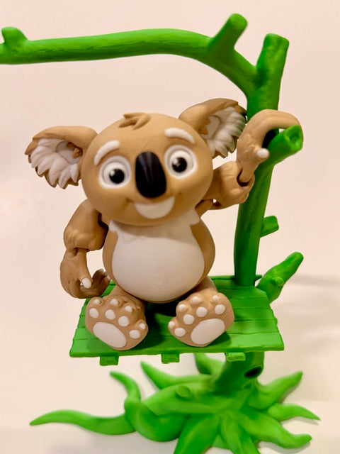 Articulated Koala Figure with Tree Stand