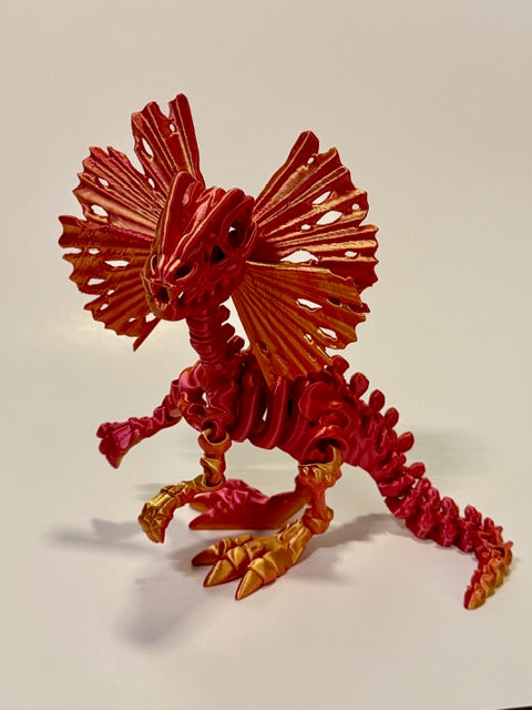 Dilophosaurus 3D-Printed Articulated Dinosaur