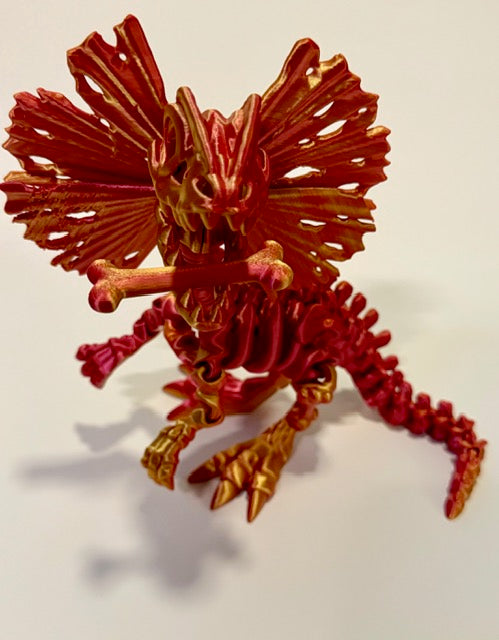 Dilophosaurus 3D-Printed Articulated Dinosaur