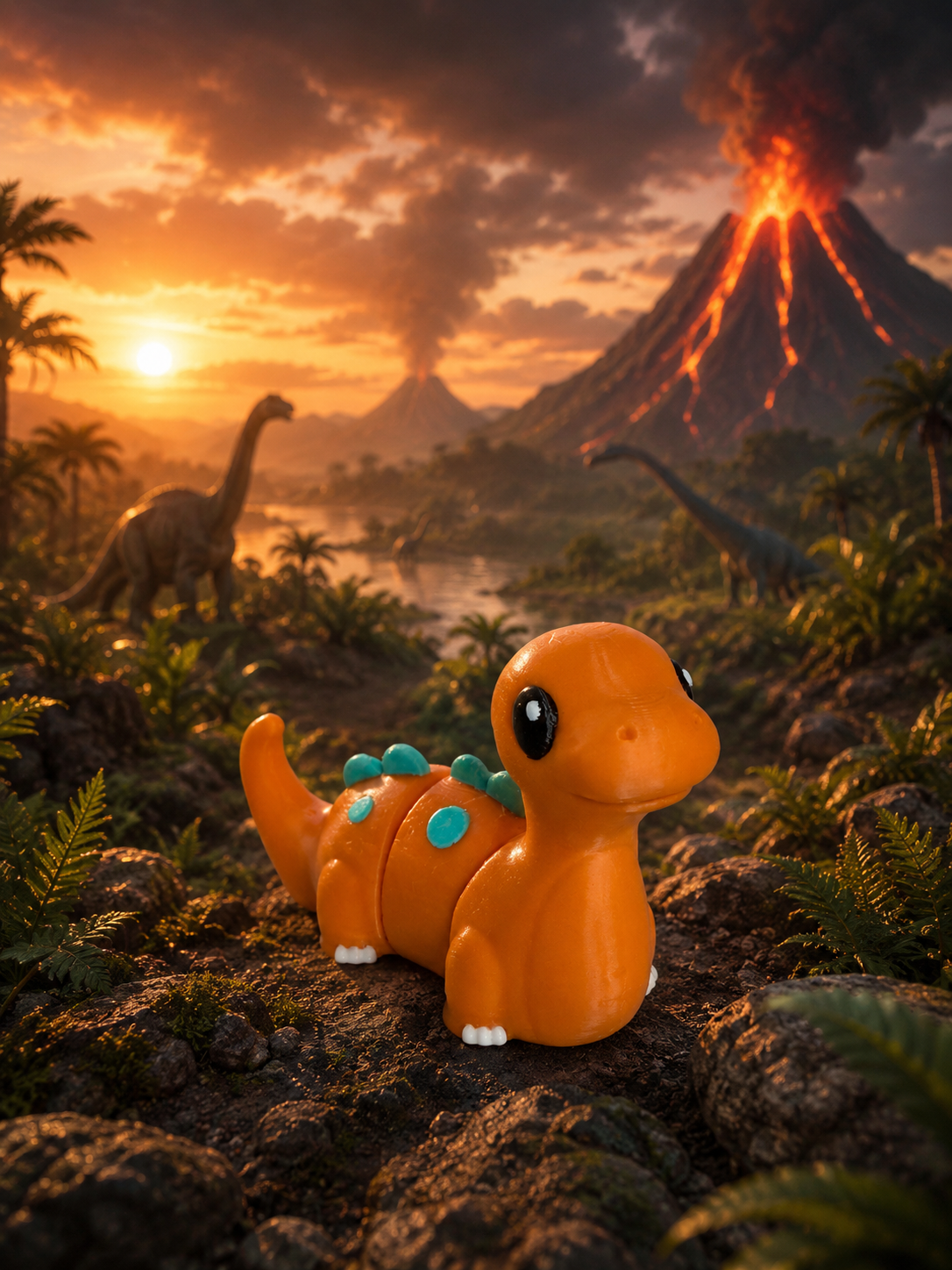Articulated Dinosaur – PLA 3D Print