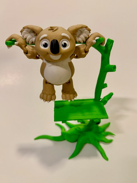 Articulated Koala Figure with Tree Stand